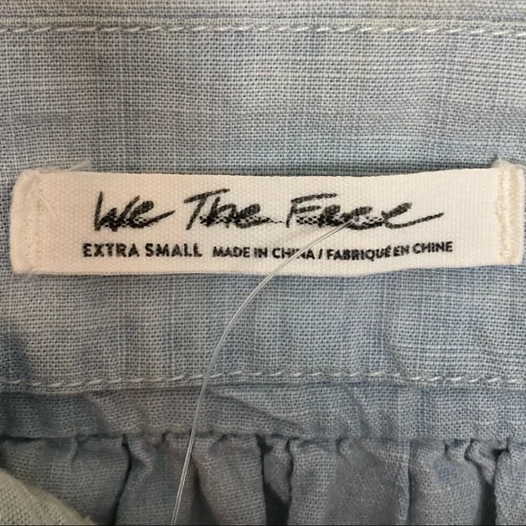 NEW Free People Set Sail Denim Top - Picture 6 of 9